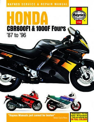 Книга: HONDA CBR600F1 / 1000F FOURS (б) 1987-1996 рем., то | Haynes