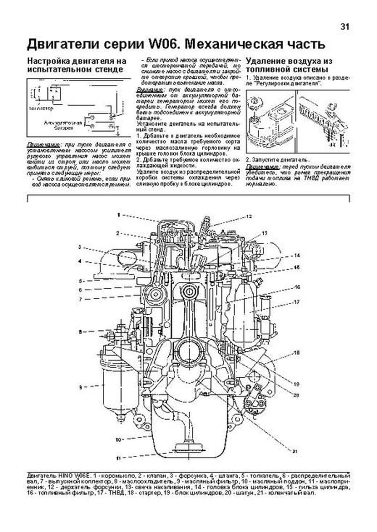 Книга: Двигатели HINO: W04 / W06 (д) рем., то | Легион-Aвтодата
