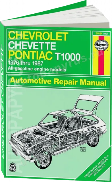 Книга: CHEVROLET CHEVETTE / PONTIAC T1000 (б) 1976-1987 г.в., рем., экспл., то | Haynes