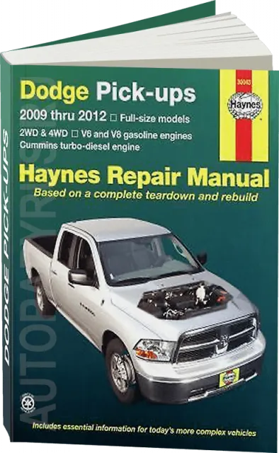 Книга: DODGE RAM / FULL SIZE PICK-UPS (б , д) 2009-2012 г.в., рем., экспл., то | Haynes