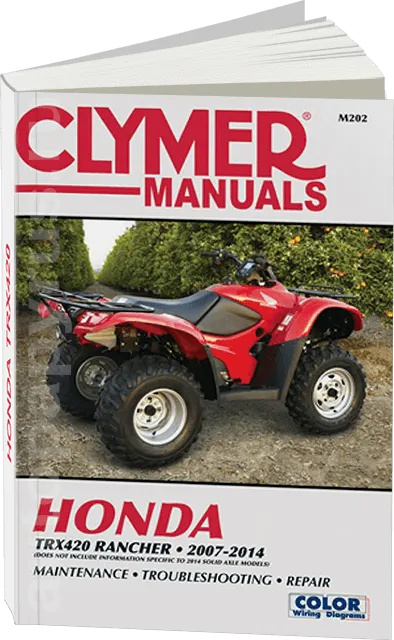 Книга: Квадроциклы HONDA TRX420 RANCHER, 2007-2014 г.в., рем., экспл., то | Clymer