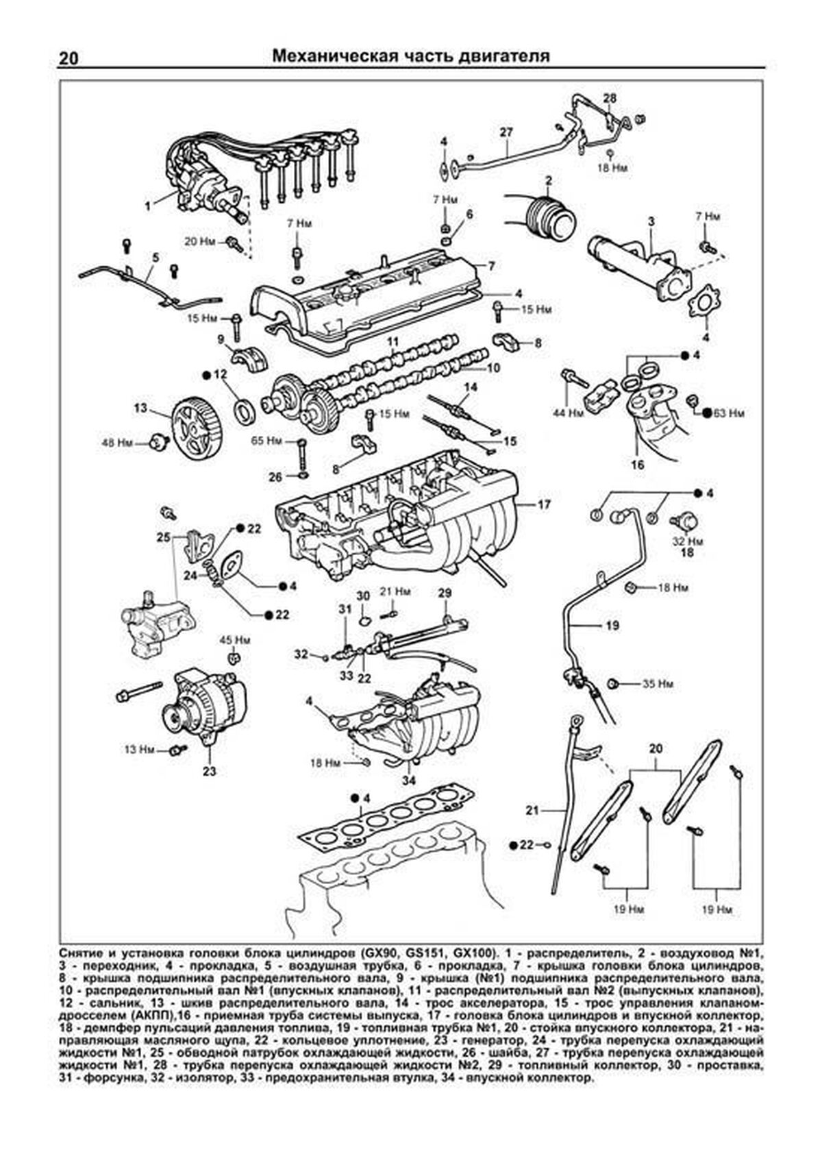 Книга: Двигатели TOYOTA 1G-FE, рем., то | Легион-Aвтодата