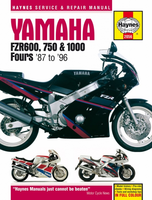 Книга: YAMAHA FZR600 / 750 / 1000 FOURS (б) 1987-1996 г.в., рем., экспл., то | Haynes