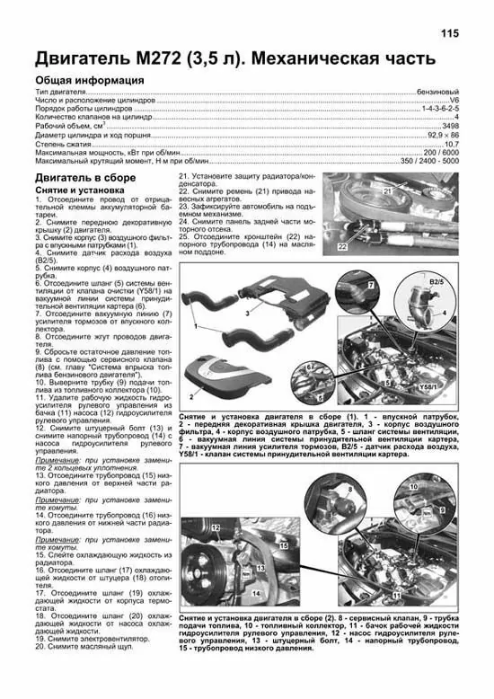 Комплект литературы по ремонту и обслуживанию Mercedes ML (W164)