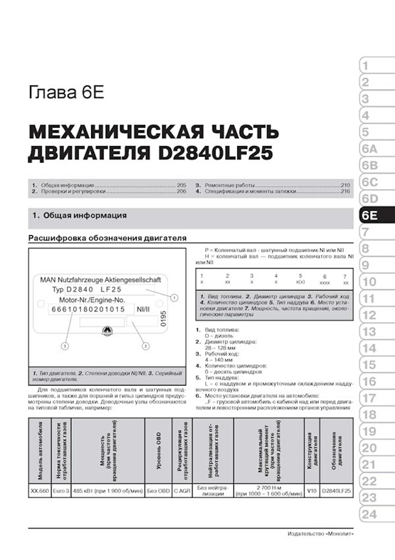 Комплект профессиональной литературы по ремонту и обслуживанию MAN TGA с 2000 года выпуска
