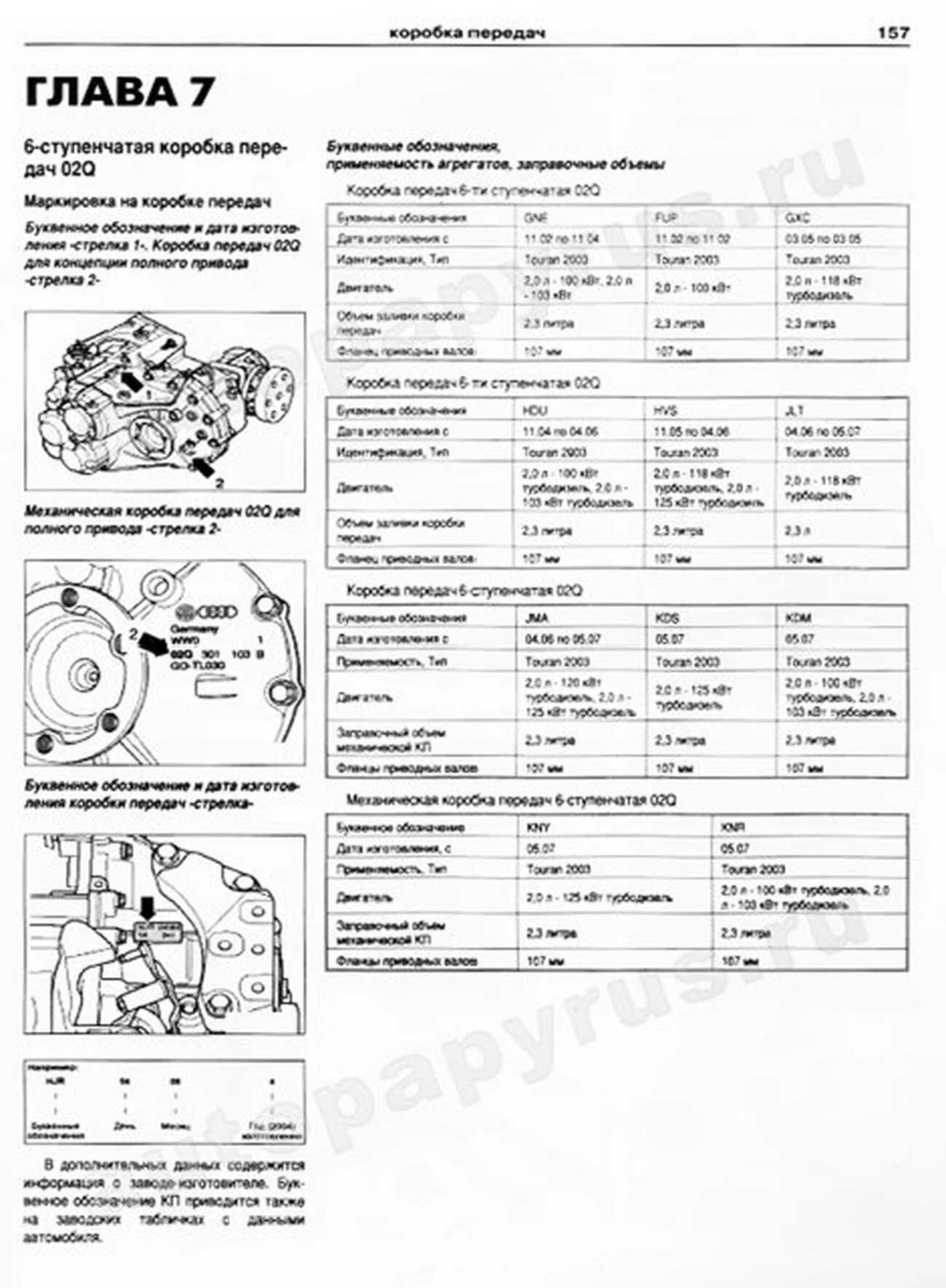 Книга: VOLKSWAGEN TOURAN (б , д) с 2003 г.в., рем., экспл., то | Арго-Авто
