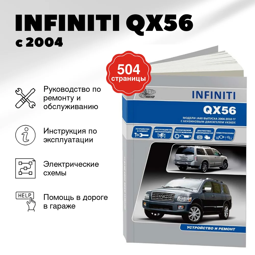 Книга: INFINITI QX56 (б) с 2004 г.в., рем., экспл., то | Автонавигатор