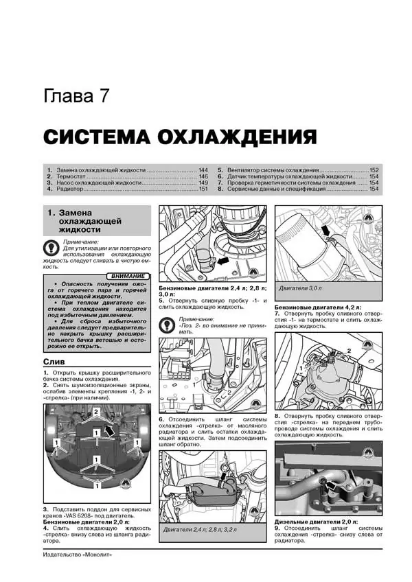 Комплект литературы по ремонту и обслуживанию Audi A6 с 2004 года выпуска