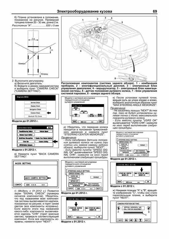 Комплект литературы по ремонту и обслуживанию Toyota Land Cruiser 200 с бензиновыми двигателями