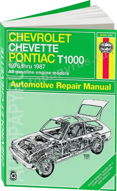 Книга: CHEVROLET CHEVETTE / PONTIAC T1000 (б) 1976-1987 г.в., рем., экспл., то | Haynes