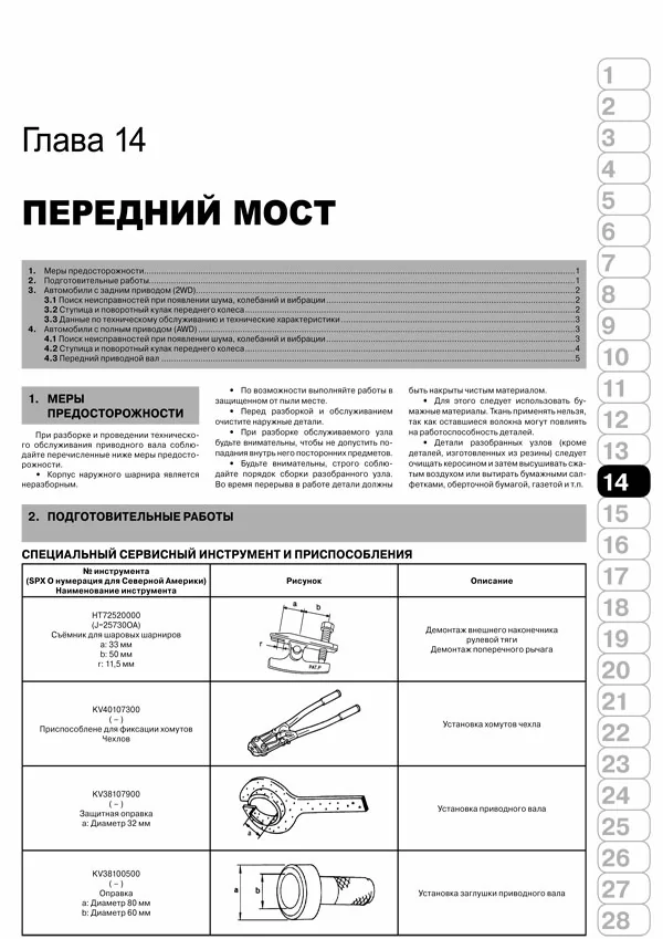 Комплект литературы по ремонту и обслуживанию Infiniti FX35 с 2003 года выпуска
