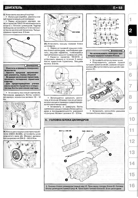 Комплект литературы по ремонту и обслуживанию Kia Sorento с 2003 года выпуска