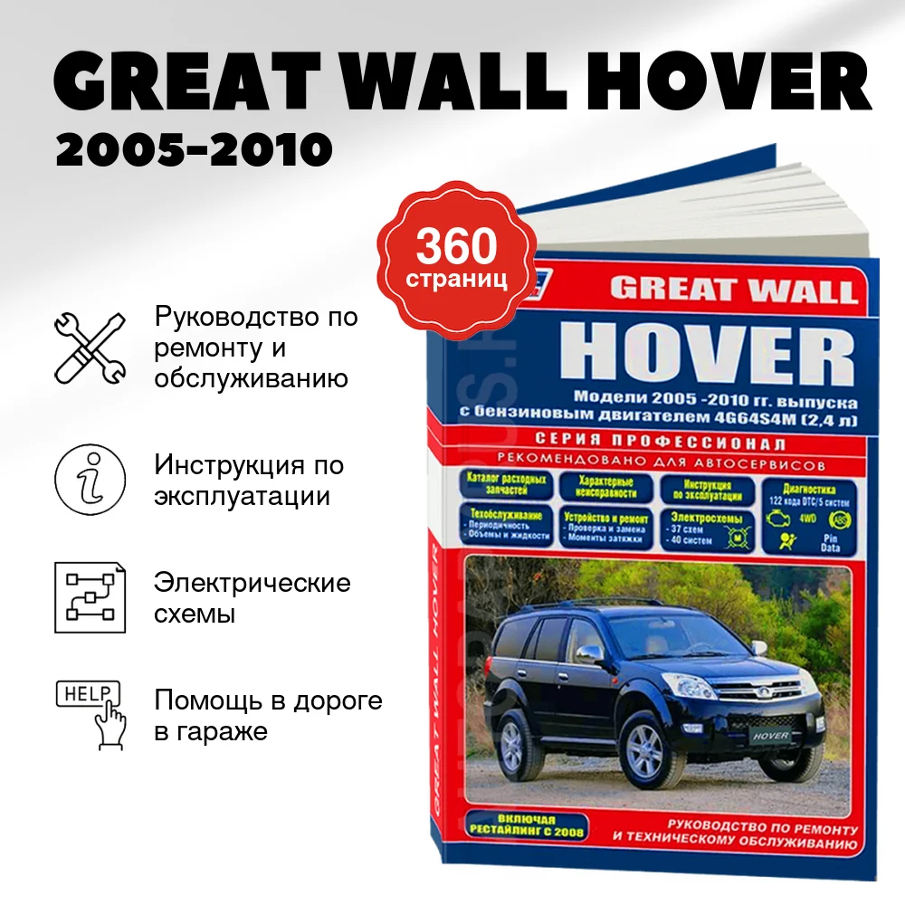 Книга: GREAT WALL HOVER (б) 2005-2010 г.в., рем., экспл., то, сер.ПРОФ. | Легион-Aвтодата