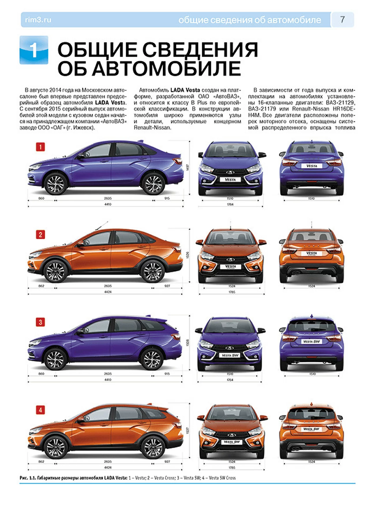 Книга: LADA VESTA / CROSS / SW (б) с 2015 г.в. + рест. до 2022 г., рем., экспл., то, ЦВЕТ. фото., сер. РБП | Третий Рим