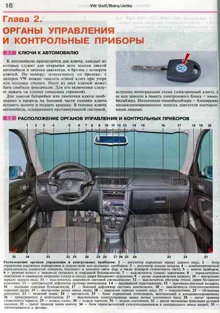 Комплект литературы по ремонту и обслуживанию Volkswagen Golf 4 с 1997 года выпуска