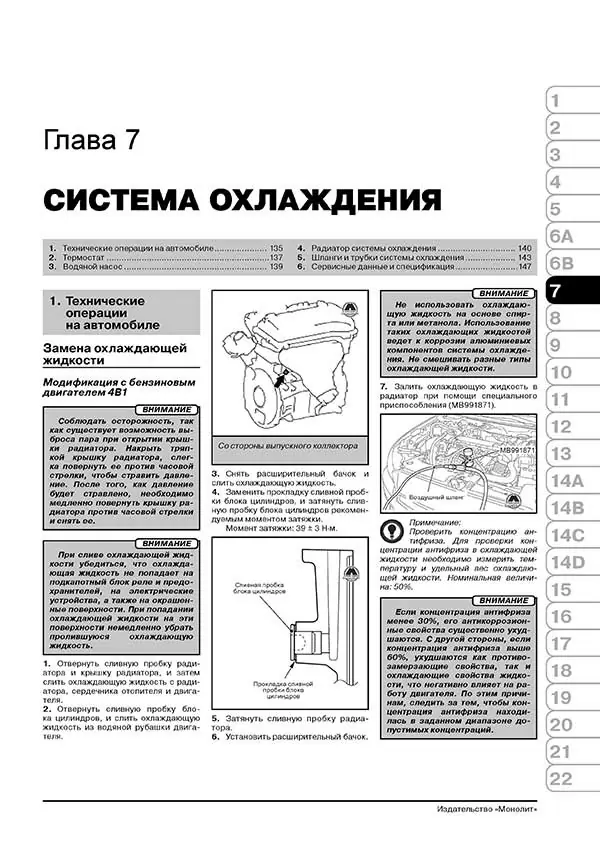 Комплект литературы по ремонту и обслуживанию Mitsubishi Outlander c 2012 года выпуска