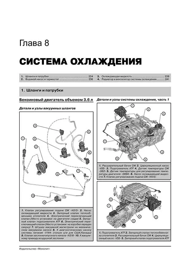 Комплект литературы по ремонту и обслуживанию Volkswagen Touareg с 2010 года выпуска