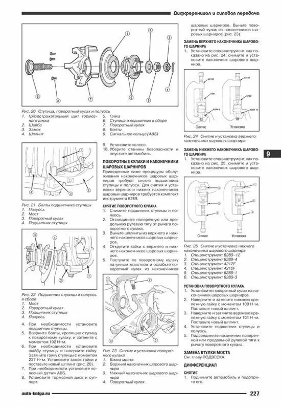 Комплект литературы по ремонту и обслуживанию Jeep Grand Cherokee с 1999 года выпуска