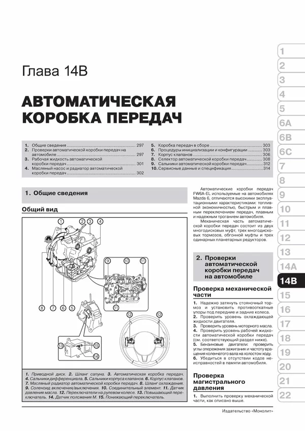 Комплект литературы по ремонту и обслуживанию Mazda 6 с 2012 года выпуска