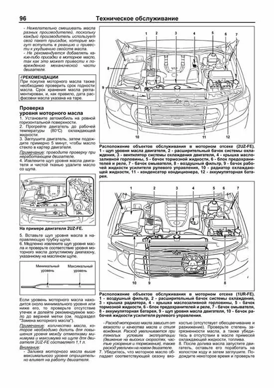 Комплект литературы по ремонту и обслуживанию Toyota Land Cruiser 200 с бензиновыми двигателями