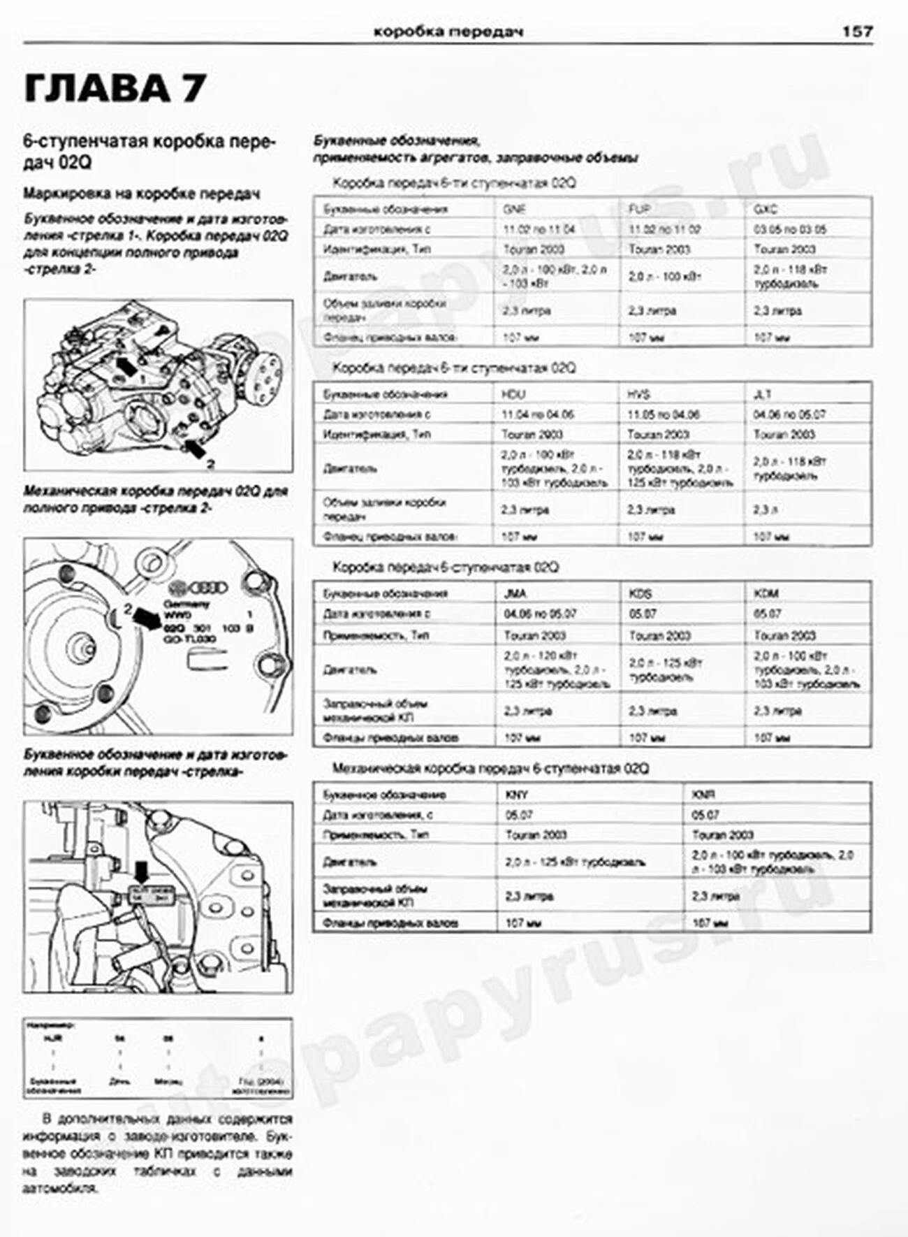 Книга: VOLKSWAGEN TOURAN (б , д) с 2003 г.в., рем., экспл., то | Арго-Авто