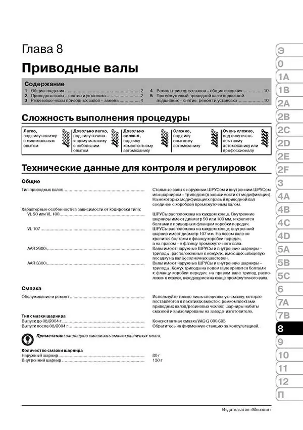 Комплект литературы по ремонту и обслуживанию Volkswagen Golf 5 с 2003 года выпуска