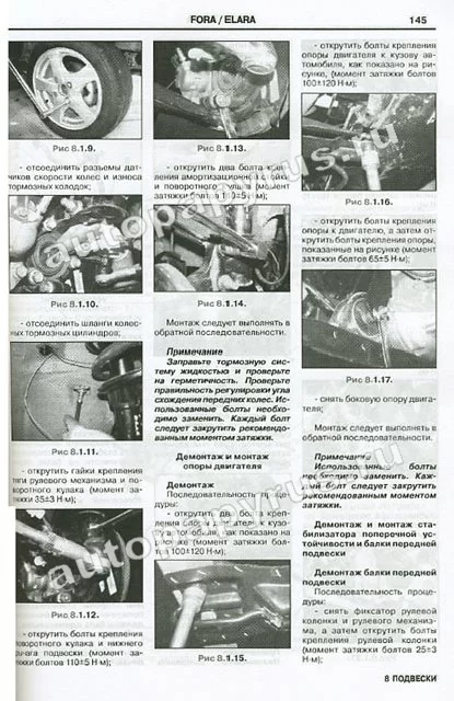 Комплект литературы по ремонту и обслуживанию Chery Fora / Elara / Vortex Estina