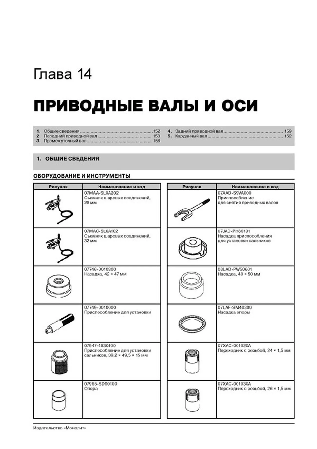 Книга: HONDA PILOT / PILOT TOURING (б) с 2008 г.в., рем., экспл., то, сер. ЗС | Монолит
