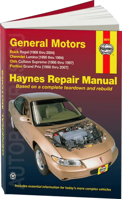 Книга: CHEVROLET LUMINA / PONTIAC GRAND PRIX / BUICK REGAL / OLDS CUTLASS SUPREME (б) 1988-1994 г.в., рем., экспл., то | Haynes