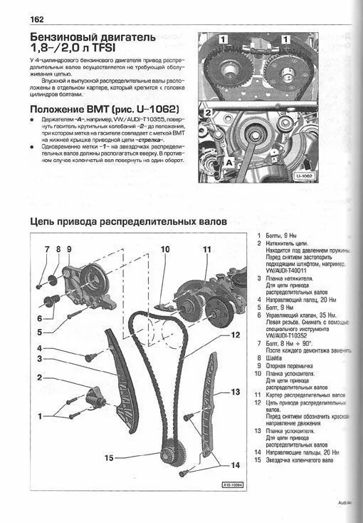 Комплект литературы по обслуживанию и ремонту Audi A4 с 2007 года выпуска