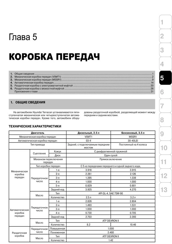 Книга: HYUNDAI TERRACAN (б , д) с 1999 г.в., рем., экспл., то | Монолит