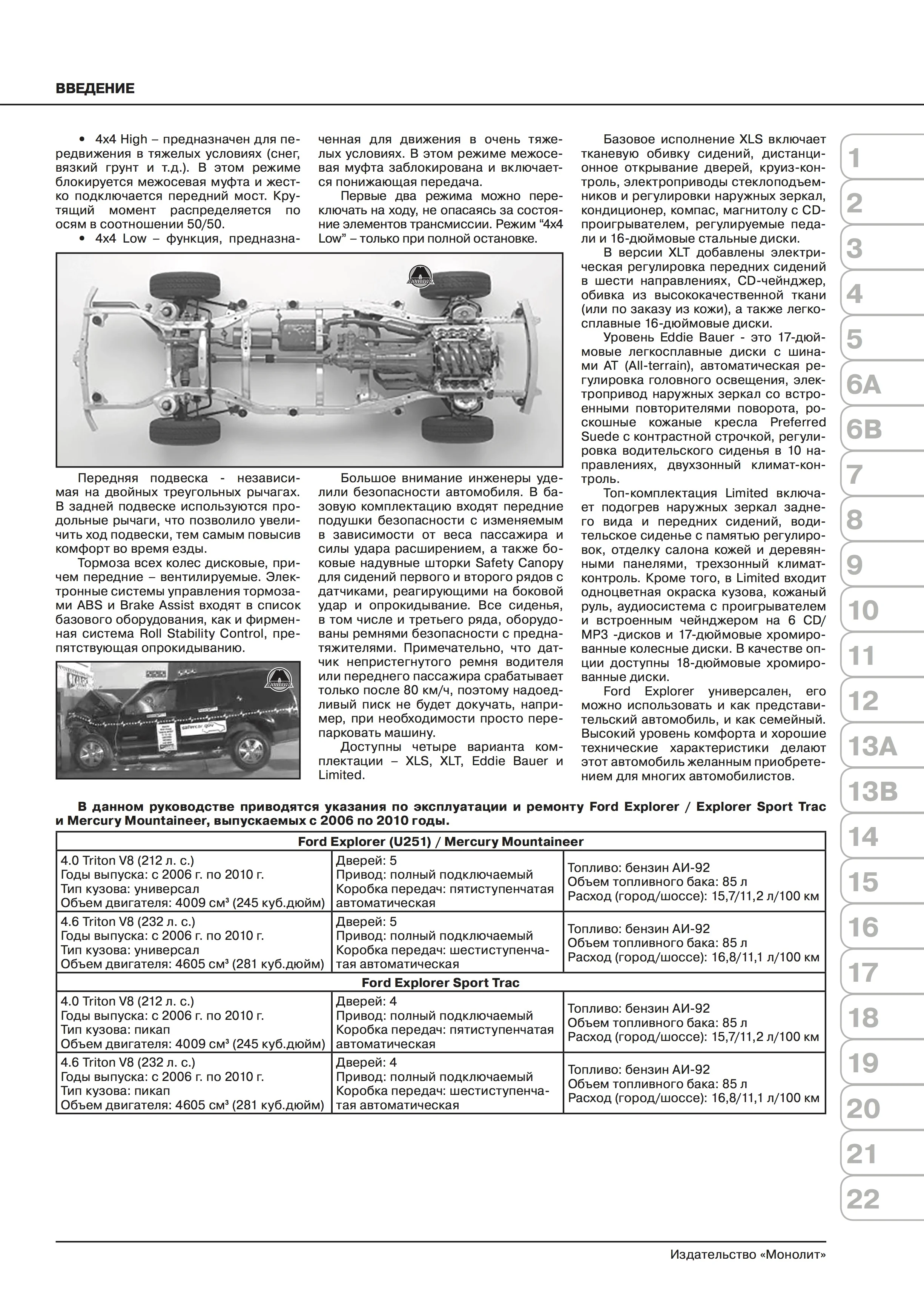 Книга: FORD EXPLORER (б) 2006-2010 г.в., рем., экспл., то, сер. ЗС | Монолит