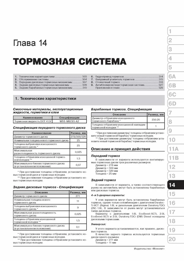 Комплект литературы по ремонту и обслуживанию Ford Focus 3 с 2011 года выпуска