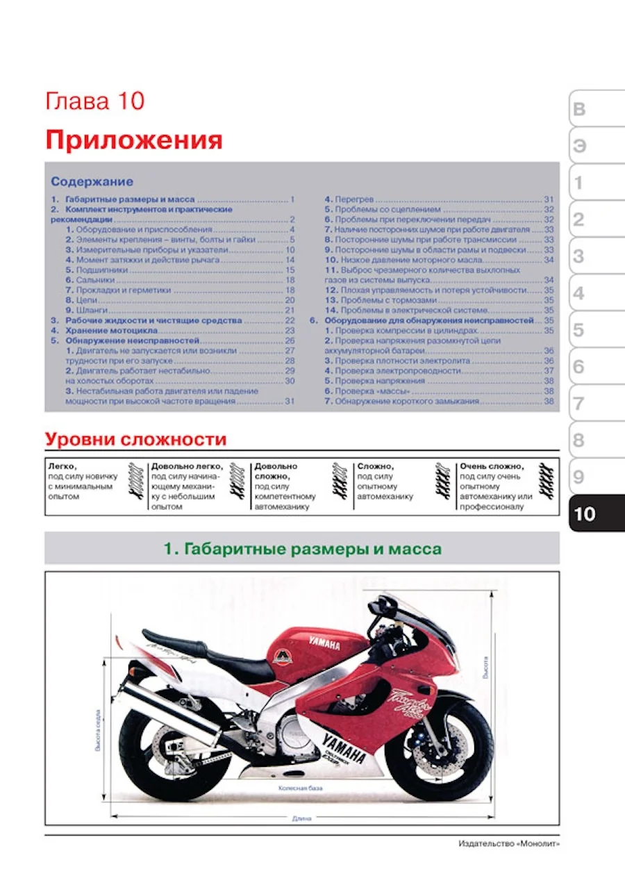 Книга: YAMAHA YZF750R / YZF750SP / YZF1000R THUNDERACE (б) 1993-2000 г.в. рем., экспл., то | Монолит