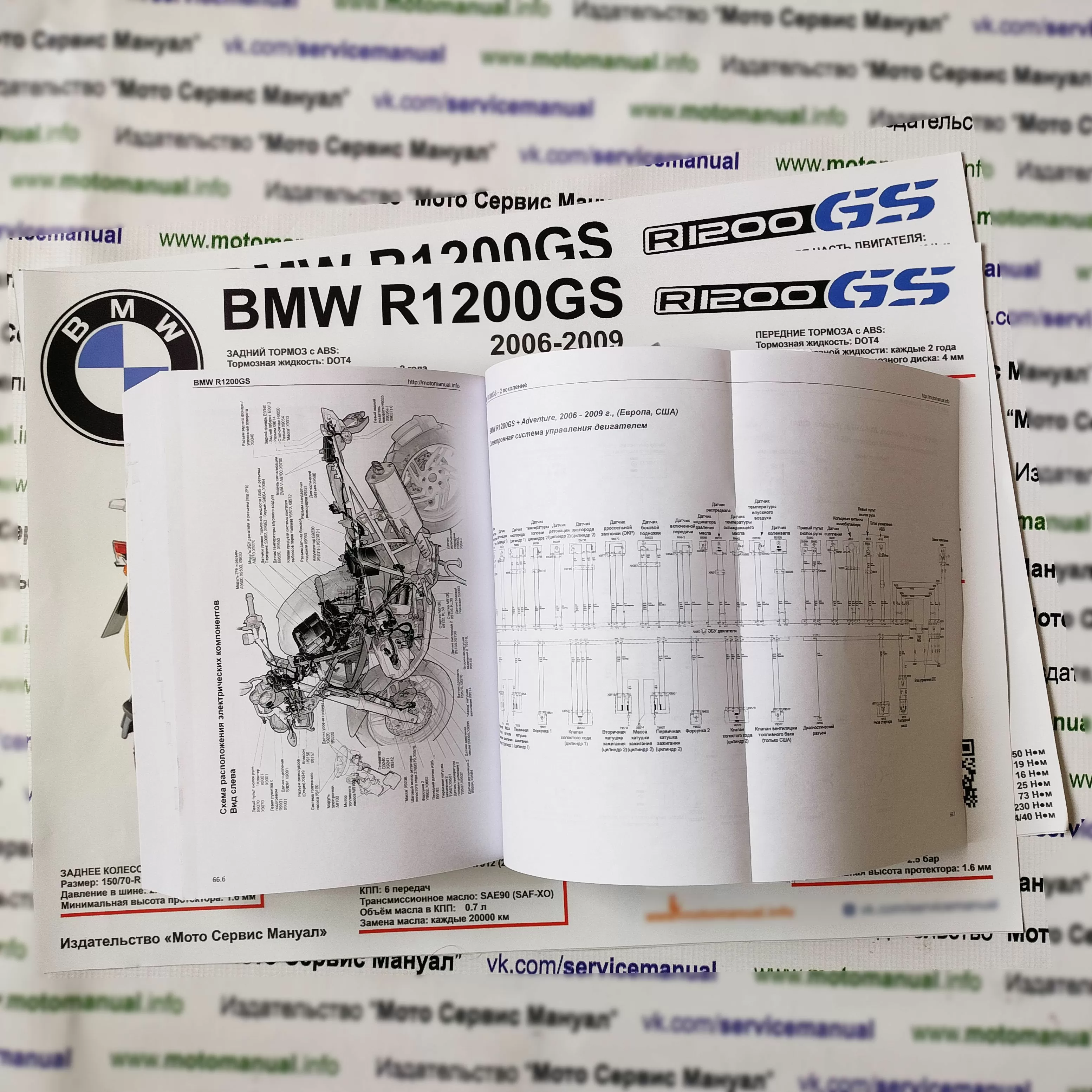 BMW R1200GS (2006-2009) 2 поколение: Руководство по эксплуатации, техническому обслуживанию и ремонту на русском языке. Мото Сервис Мануал