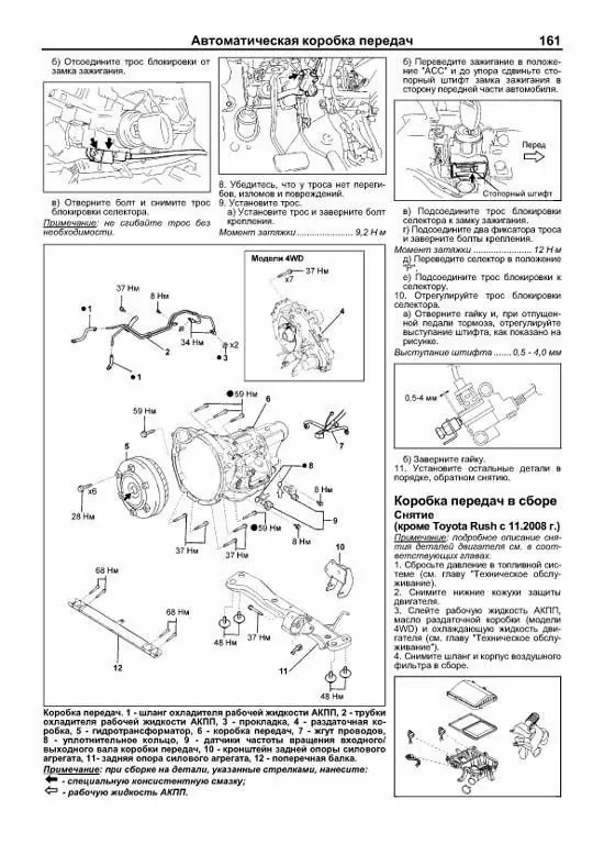 Комплект литературы по ремонту и обслуживанию Daihatsu Terios / Be-Go / Toyota Rush с 2006 года выпуска