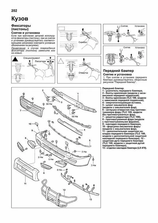Комплект литературы по ремонту и обслуживанию Toyota Land Cruiser 100 / Lexus LX470 с 1998 года выпуска