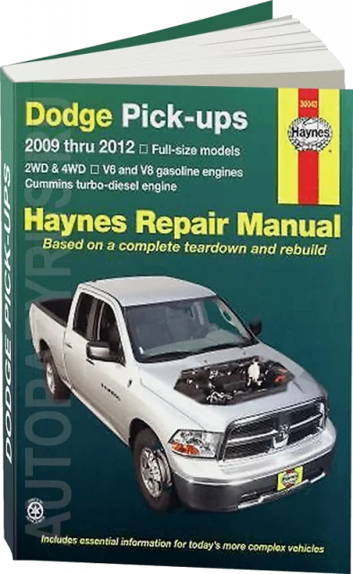 Книга: DODGE RAM / FULL SIZE PICK-UPS (б , д) 2009-2012 г.в., рем., экспл., то | Haynes