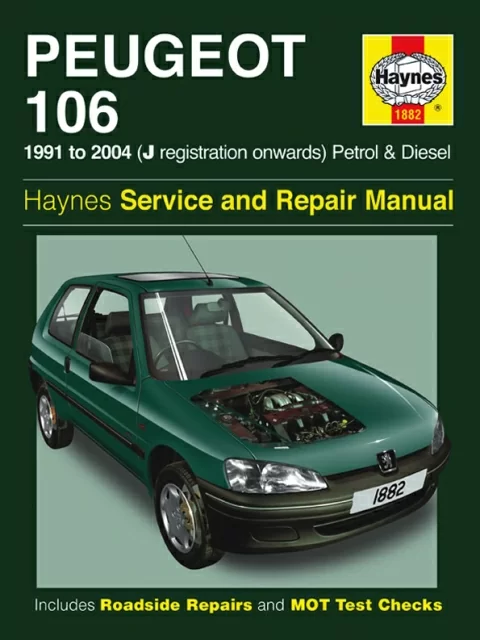 Книга: PEUGEOT 106 (б , д) 1996-2004 г.в., рем., экспл., то | Haynes