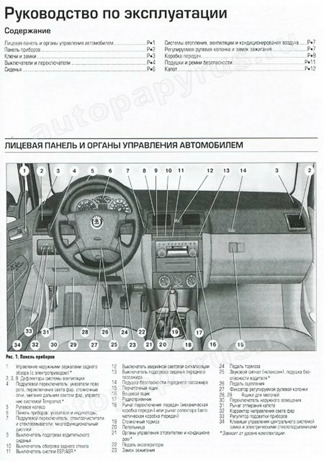 Шкода Фабия Инструкция по Эксплуатации