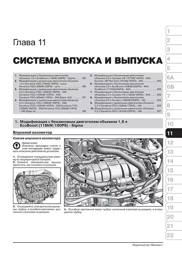 Комплект литературы по обслуживанию и ремонту Ford S-Max / Galaxy с 2006 года выпуска