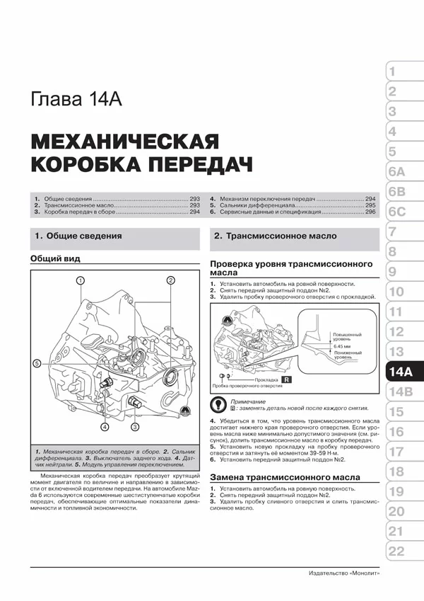 Комплект литературы по ремонту и обслуживанию Mazda 6 с 2012 года выпуска