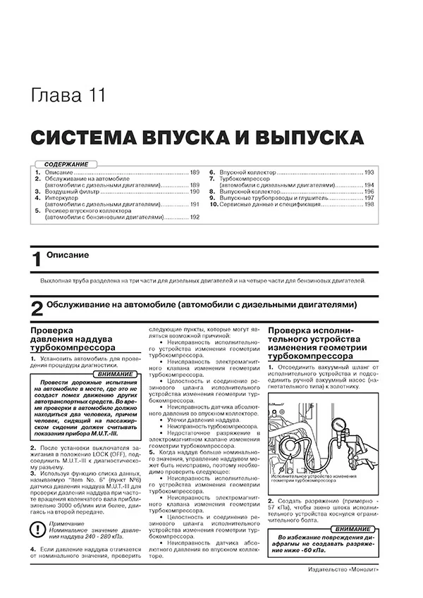 Комплект профессиональной литературы по ремонту и обслуживанию MITSUBISHI PAJERO SPORT бензин / дизель с 2019 года выпуска