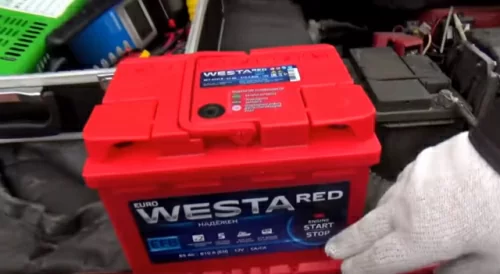 Установка аккумулятора WESTA EFB на SUZUKI SX4