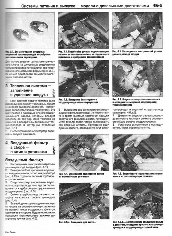 Комплект литературы по ремонту и обслуживанию Ford Fiesta / Fusion с 2001 года выпуска