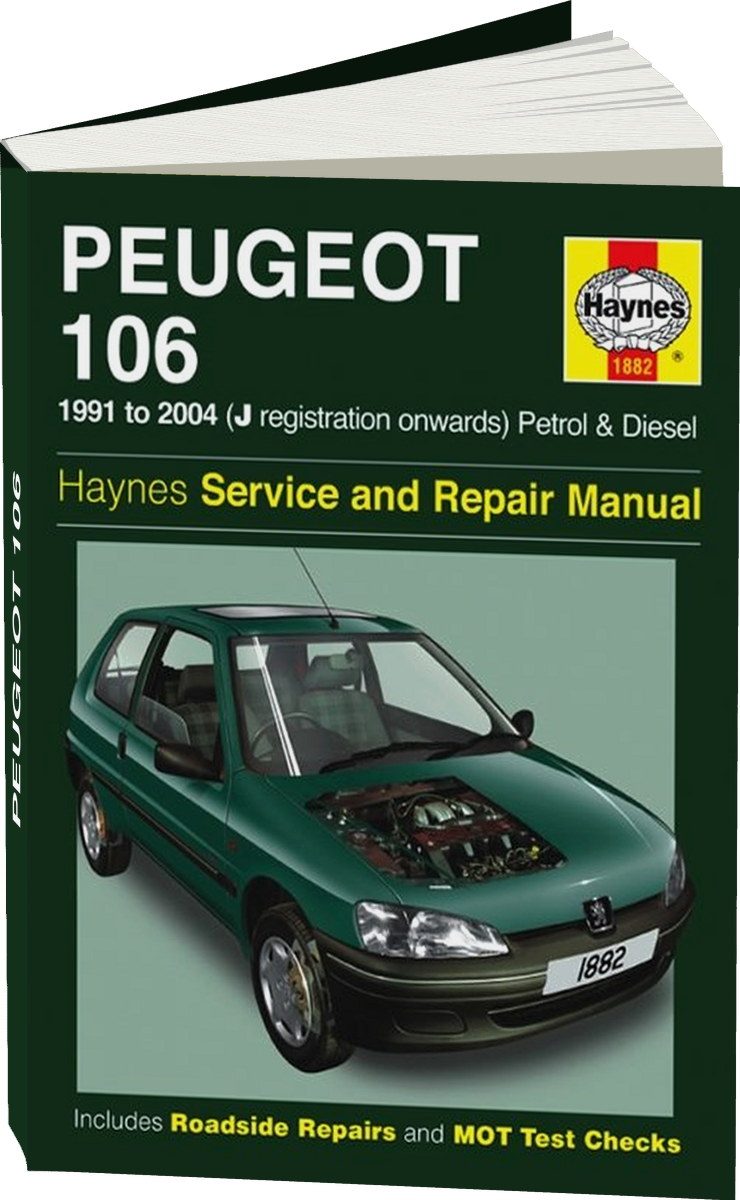 PEUGEOT 106 бензин / дизель 1996-2004 г.в. - подробное руководство по техническому обслуживанию и ремонту, инструкция по эксплуатации, электрические схемы