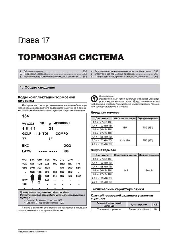 Комплект литературы по ремонту и обслуживанию Volkswagen Touran / Cross Touran с 2010 года выпуска