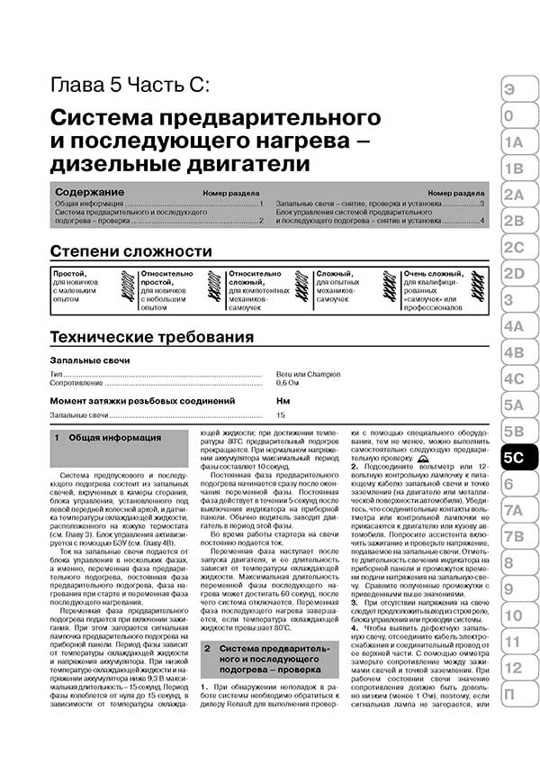 Комплект литературы по ремонту и обслуживанию Renault Scenic с 2003 года выпуска