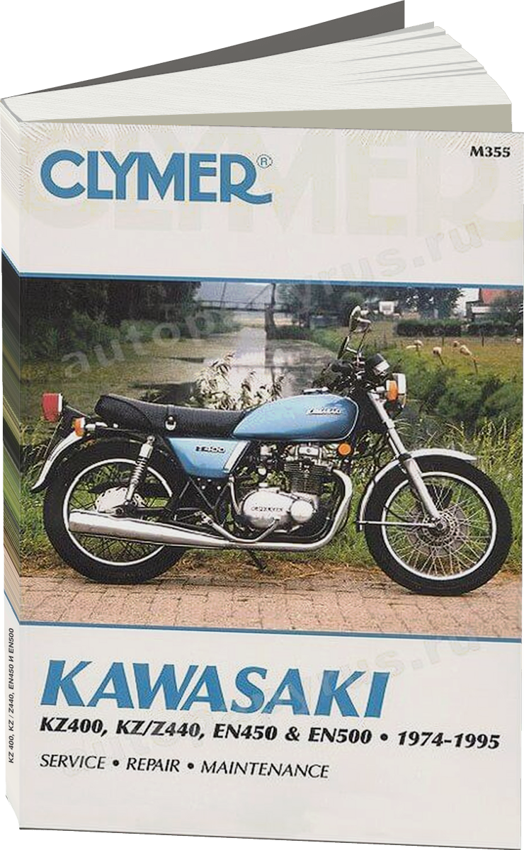 KAWASAKI KZ 400 KZ / Z440 EN450 и EN500 бензин 1974-1995 г.в. - подробное руководство по техническому обслуживанию и ремонту, инструкция по эксплуатации, электрические схемы