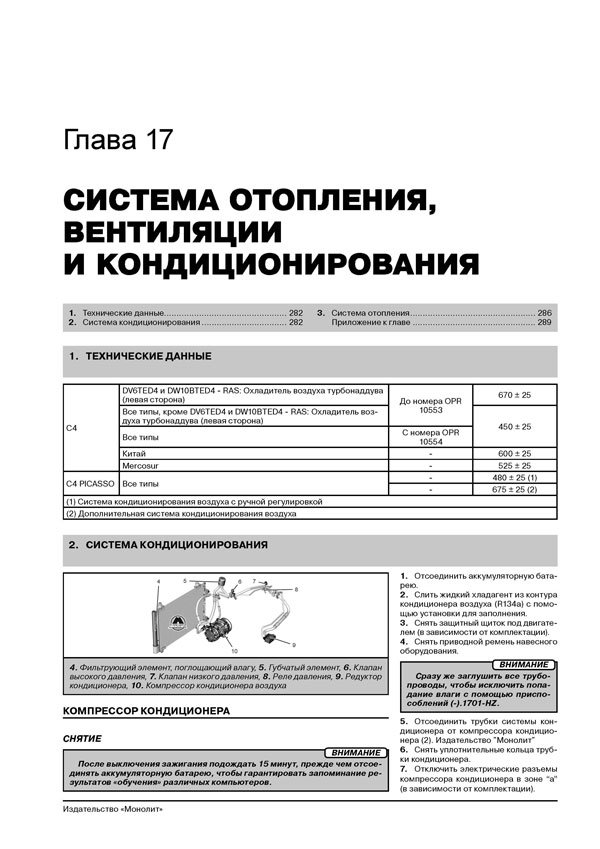 Комплект литературы по ремонту и обслуживанию Citroen C4 Picasso / C4 Grand Picasso
